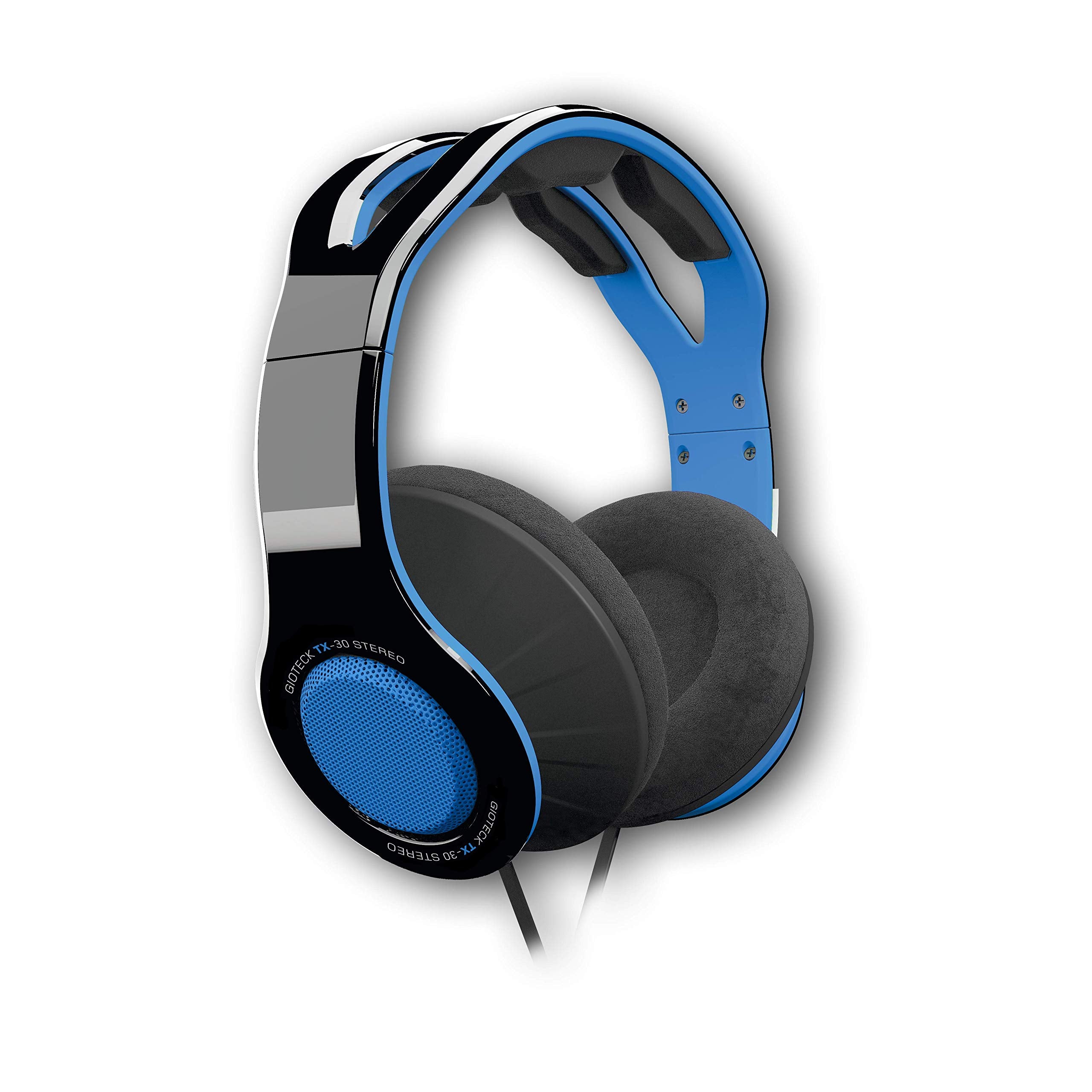 Gioteck - Casque stéréo Game & Go TX30 Bleu Grill pour PS5, PS4, Xbox Series, Xbox One et Mobile blue