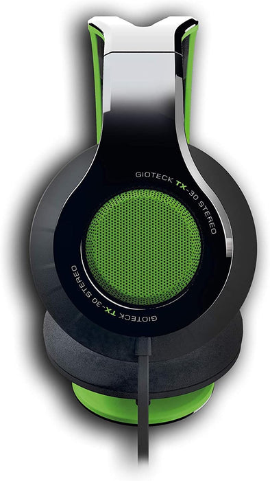 GIOTECK - Casque stéréo Game & Go TX30 Vert Grill pour Xbox Series, Xbox One, PS5, PS4 et Mobile Black and Green