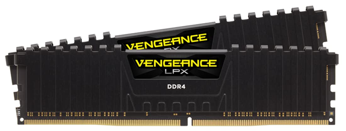Corsair VENGEANCE LPX DDR4 RAM 16GB (2x8GB) 3200MHz CL16 Intel XMP 2.0 Computer Memory - Black (CMK16GX4M2E3200C16) 2 x 8 GB
