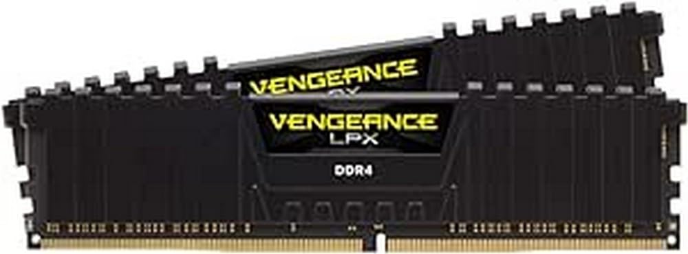 Corsair VENGEANCE LPX DDR4 RAM 32GB (2x16GB) 3200MHz CL16 Intel XMP 2.0 Computer Memory - Black (CMK32GX4M2E3200C16) 2 x 16 GB