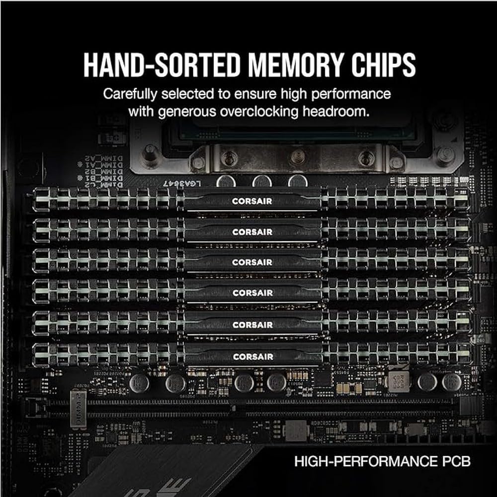 Corsair VENGEANCE LPX DDR4 RAM 32GB (2x16GB) 3200MHz CL16 Intel XMP 2.0 Computer Memory - Black (CMK32GX4M2E3200C16) 2 x 16 GB