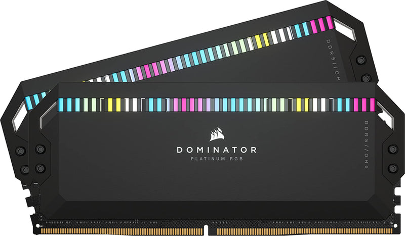 CORSAIR DOMINATOR PLATINUM RGB DDR5 RAM 32GB (2x16GB) 5600MHz CL36 Intel XMP iCUE Compatible Computer Memory - Black (CMT32GX5M2B5600C36) 32GB (2x16GB) Black