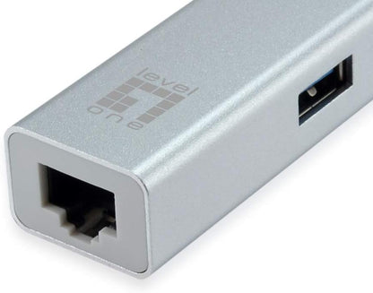LevelOne USB-0504 Gigabit USB-C Network Adapter with USB Hub