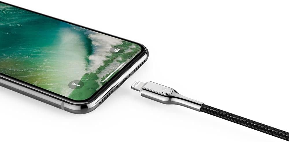 Cygnett - Armoured Lightning to USB-C Cable - Length 10cm - Black