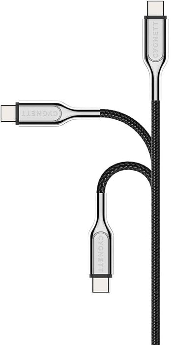 Cygnett - Armoured Lightning to USB-C Cable - Length 10cm - Black