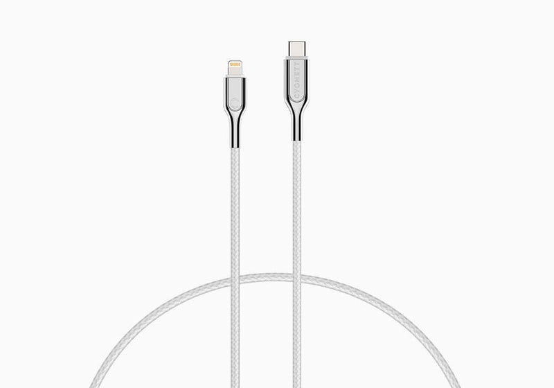 Cygnett Armoured - Cable Lightning a USB-C (1 m), Color Blanco