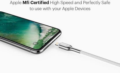 Cygnett Armoured - Cable Lightning a USB-C (1 m), Color Blanco