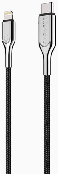 Cable USB-C TO Lightning Cygnett Armoured 30W 2m (black