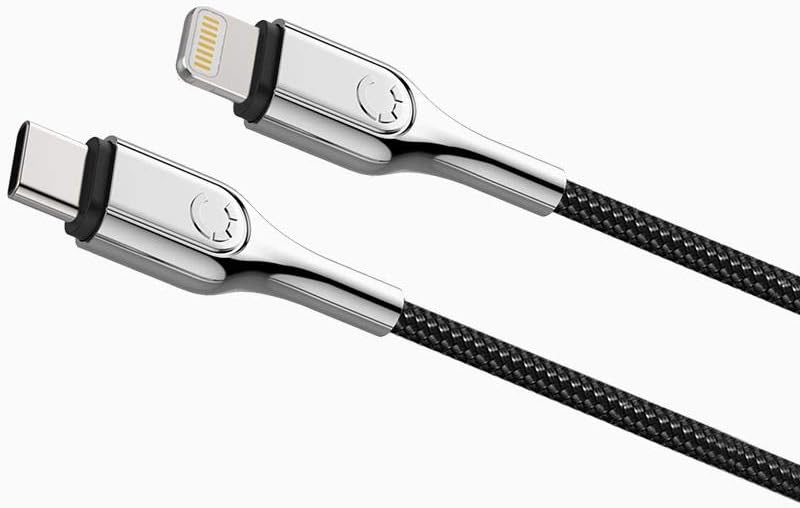 Cable USB-C TO Lightning Cygnett Armoured 30W 2m (black