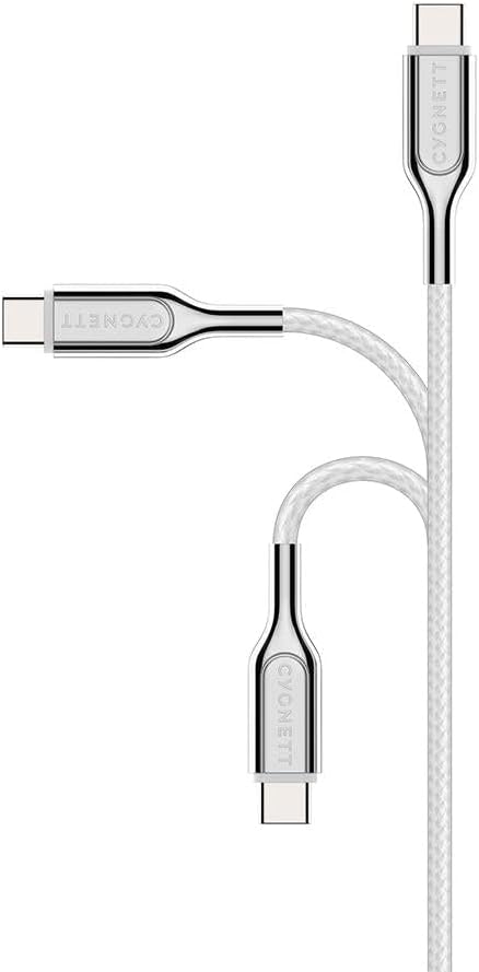 Cygnett Armoured - Cable Lightning a USB-C (2 m), Color Blanco