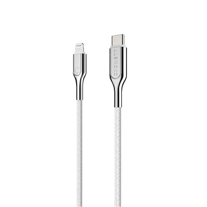 Cygnett Armoured - Cable Lightning a USB-C (2 m), Color Blanco