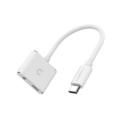 Cygnett Adapter audio USB-C to mini jack 3.5mm i USB-C Essential (white