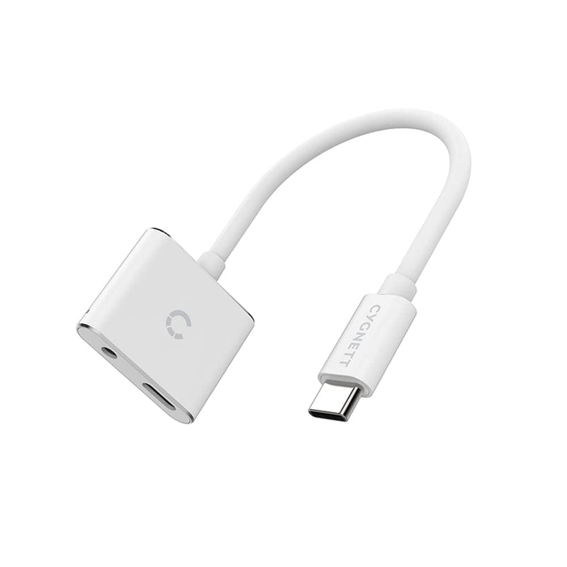 Cygnett Adapter audio USB-C to mini jack 3.5mm i USB-C Essential (white