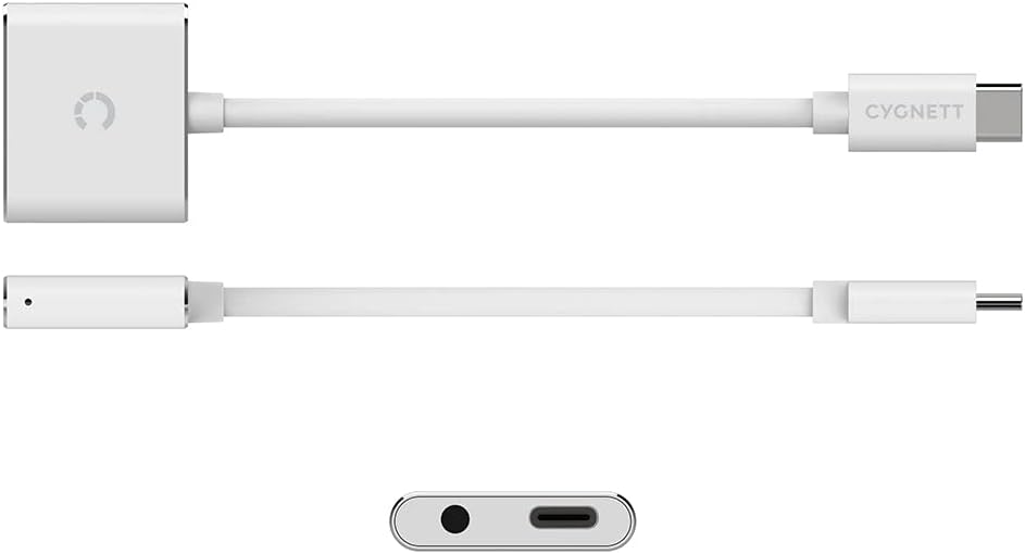 Cygnett Adapter audio USB-C to mini jack 3.5mm i USB-C Essential (white