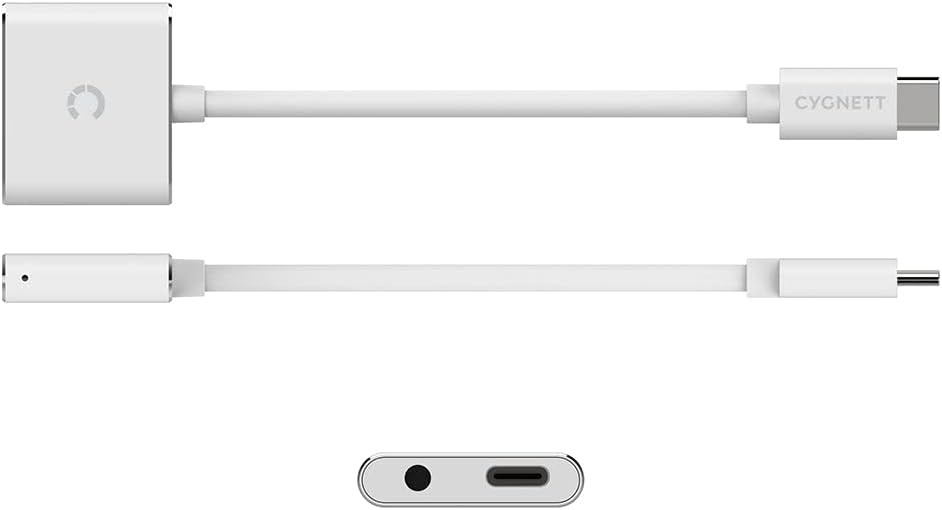 Cygnett Adapter audio USB-C to mini jack 3.5mm i USB-C Essential (white