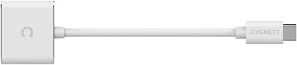 Cygnett Adapter audio USB-C to mini jack 3.5mm i USB-C Essential (white