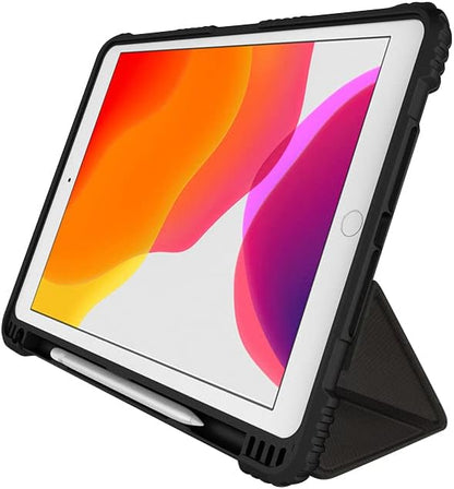 WorkMate Case with Apple Pencil Holder for iPad 10.2 Inch (2018) - Black/Charcoal