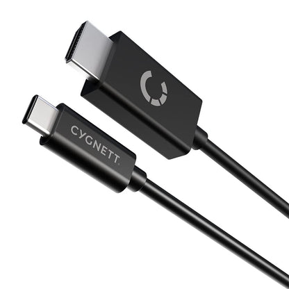 Cygnett Unite USB-C to HDMI Cable 4K/60hz 1.8m - Black - Connector, Fast Charging, Data Transfer