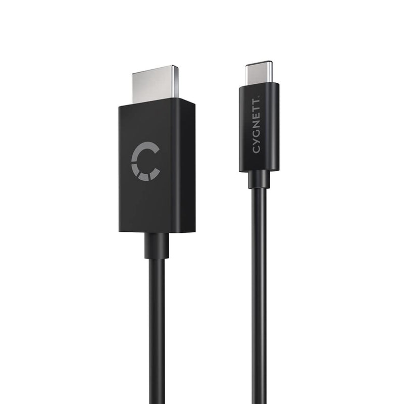 Cygnett Unite USB-C to HDMI Cable 4K/60hz 1.8m - Black - Connector, Fast Charging, Data Transfer