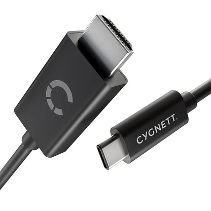 Cygnett Unite USB-C to HDMI Cable 4K/60hz 1.8m - Black - Connector, Fast Charging, Data Transfer