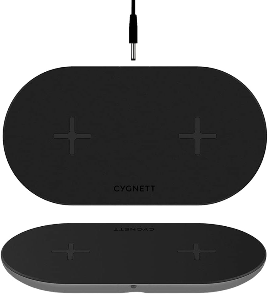 Cygnett Dual wireless charger 20W (black)