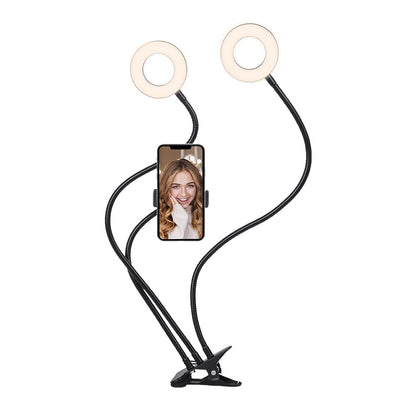 Cygnett Phone holder/Stand with Dual Ring Light (black)