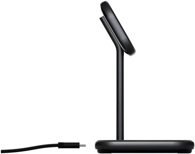 Cygnett MagDesk Wireless 2in1 Desk Stand - MagSafe Compatible Wireless Charger - 1.5m USB-C Cable and 20W USB-C Power Supply Included - CY3775ACOCP