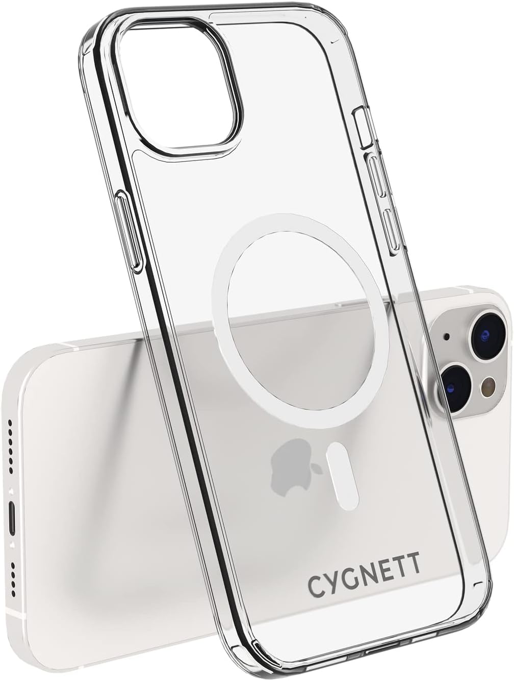 CUSTODIA IPHONE 14 PLUS MAGSAFE TRA SPARENTE CYGNETT