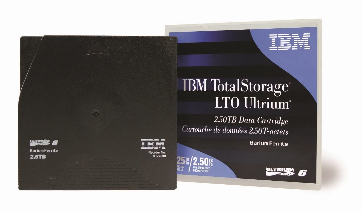 IBM 00V7590 Media Tape LTO6 2.5/6.25 TB **New Retail** LTO Ultrium 6 Data Cartridge 25/625 TB - (Consumables > Data Cartridges
