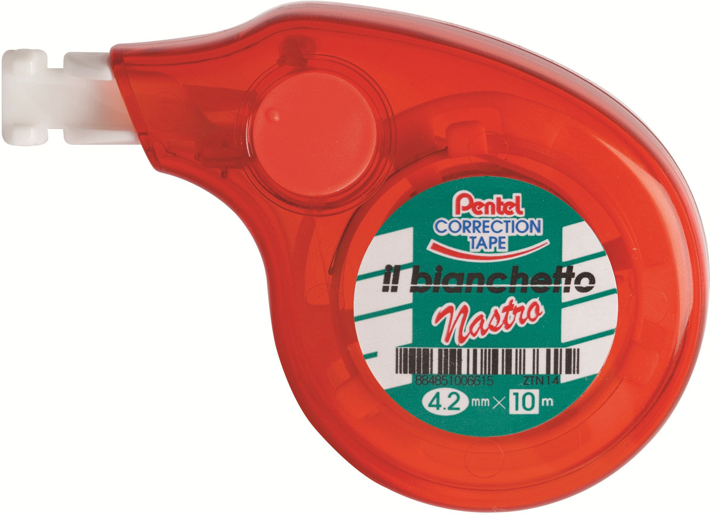 Pentel ZTN14BWI Corrector Líquido Tipo Bolígrafo, Color Rojo, Paquete de 12 Unidades