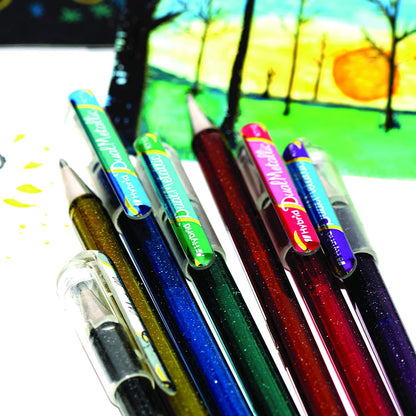 Hybrid Dual Metallic Gel Rollerball - Blue/Green (Pack of 12)