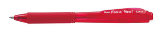 Pentel BX440 Feel-it! Wow! Ballpoint Pen 1 mm red 12 pcs
