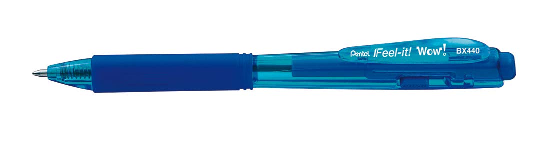 Pentel BX440 Feel-it! Wow! Ballpoint pen 1 mm blue 12 pcs