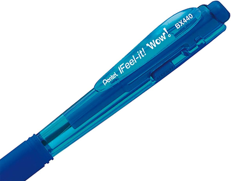 Pentel BX440 Feel-it! Wow! Ballpoint pen 1 mm blue 12 pcs