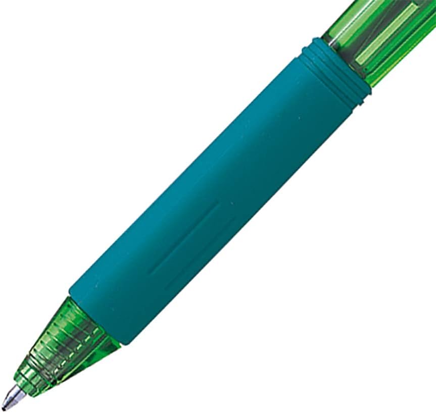 Pentel BX440 Feel-it! Wow! Ballpoint Pen 1 mm green 12 pcs