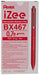 Pentel Bolígrafo de punta redonda I Zee, rojo, 0,7 mm, paquete de 12 unidades