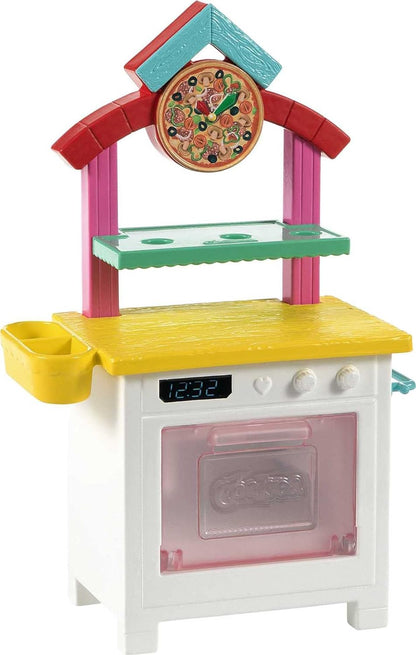 Barbie GTN63 Chelsea Can Be Pizza Chef Playset with Brunette Chelsea Doll (6-in/15.24-cm), Pizza Oven, 2 Spice Shakers, Pizza Pan & More, Great Gift for Ages 3 Years Old & Up