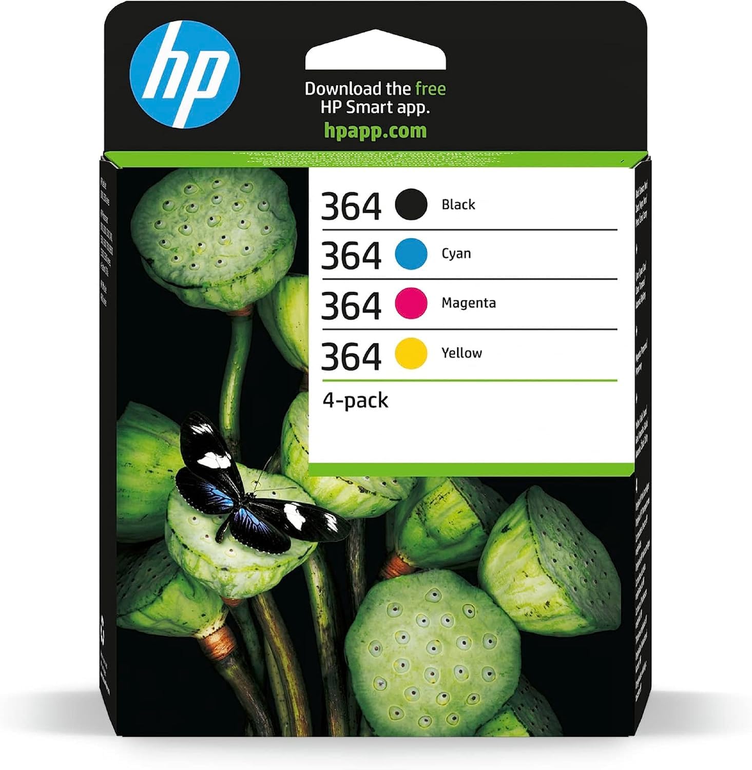 HP Cartouche d Encre 364 Combo 4-Pack Capacité Standard (N9J73AE