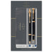 Parker IM Duo Gift Set with Ballpoint Pen & Fountain Pen | Gloss Black with Gold Trim | Blue Ink Refill & Cartridge | Gift Box