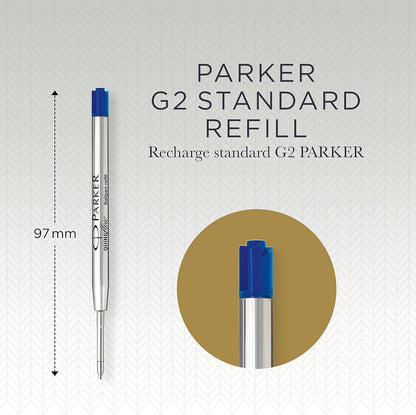 Parker Ballpoint Pen Refills | Medium Point | Blue QUINKflow Ink | 10 Count