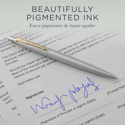 Parker Ballpoint Pen Refills | Medium Point | Blue QUINKflow Ink | 10 Count