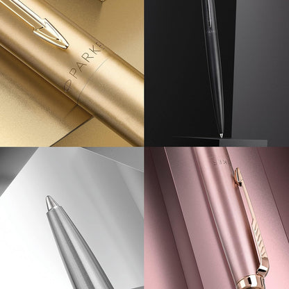 Parker Jotter XL Ballpoint Pen | Monochrome Stainless | Medium Point | Blue Ink | Gift Box