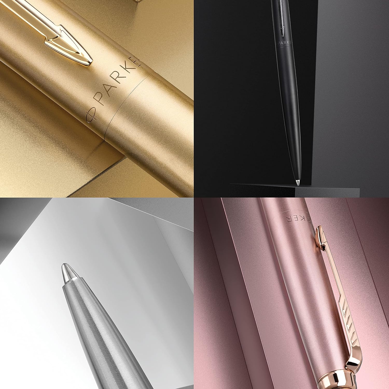 Parker Jotter XL Ballpoint Pen | Monochrome Stainless | Medium Point | Blue Ink | Gift Box