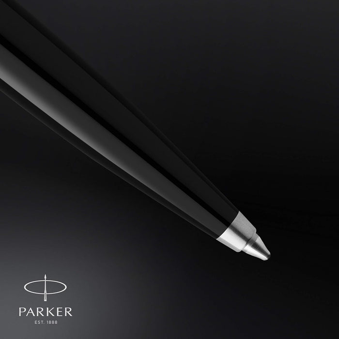 Parker 51 Ballpoint Pen | Black Barrel with Chrome Trim | Medium Point with Black Ink Refill | Gift Box