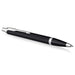 PARKER IM Ballpoint Pen | Matte Black with Chrome Trim | Medium Point with Blue Ink Refill | Gift Box