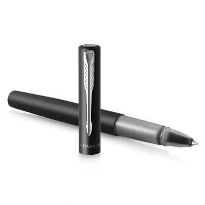 Parker Vector XL Rollerball Pen | Metallic Black Lacquer on Brass | Fine Point with Black Ink Refill |