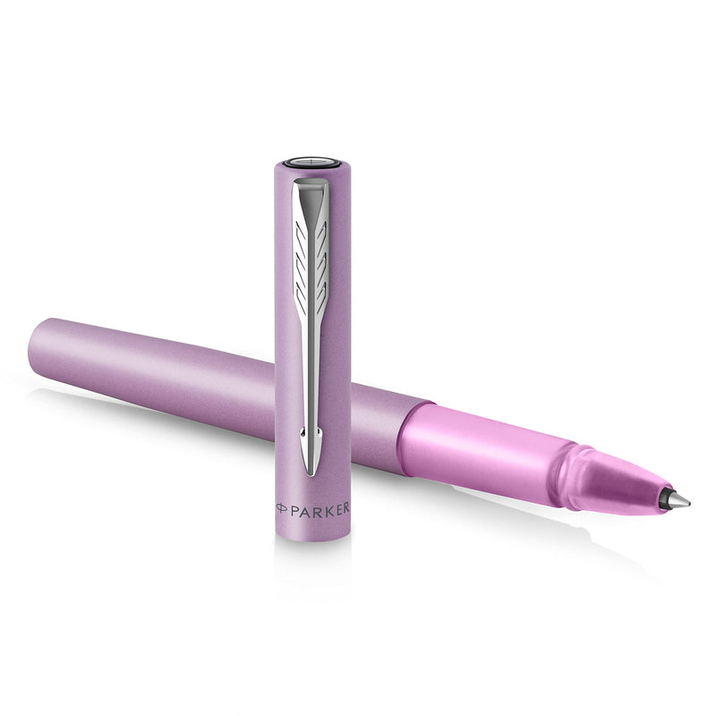 Parker Vector XL Rollerball Pen | Metallic Lilac Lacquer on Brass | Fine Point with Black Ink Refill |