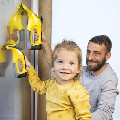 Smoby Toys - Kärcher Fensterreiniger WV6 für Kinder (gelb) - Spiel-Fenstersauger mit Licht & Sound - für Kinder ab 3 Jahren