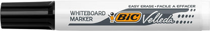 BIC VELLEDA Whiteboard Chisel 1791Marker 3.5-5.2mm Black (Box 12
