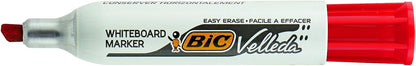 BIC Velleda 1781 Whiteboard Marker Chisel Tip - Assorted Colours, Pack of 4